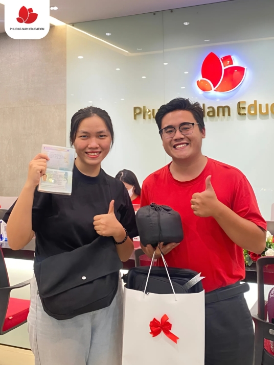 Bạn Đào Thị Mai Linh đã thành công đậu visa và bắt đầu hành trình du học nghề Đức ngành Nhân viên bán hàng