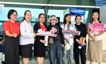  04 bạn du học sinh nhà Phuong Nam Education đã có mặt tại sân bay, sẵn sàng du học nghề Đức ngành Điều dưỡng