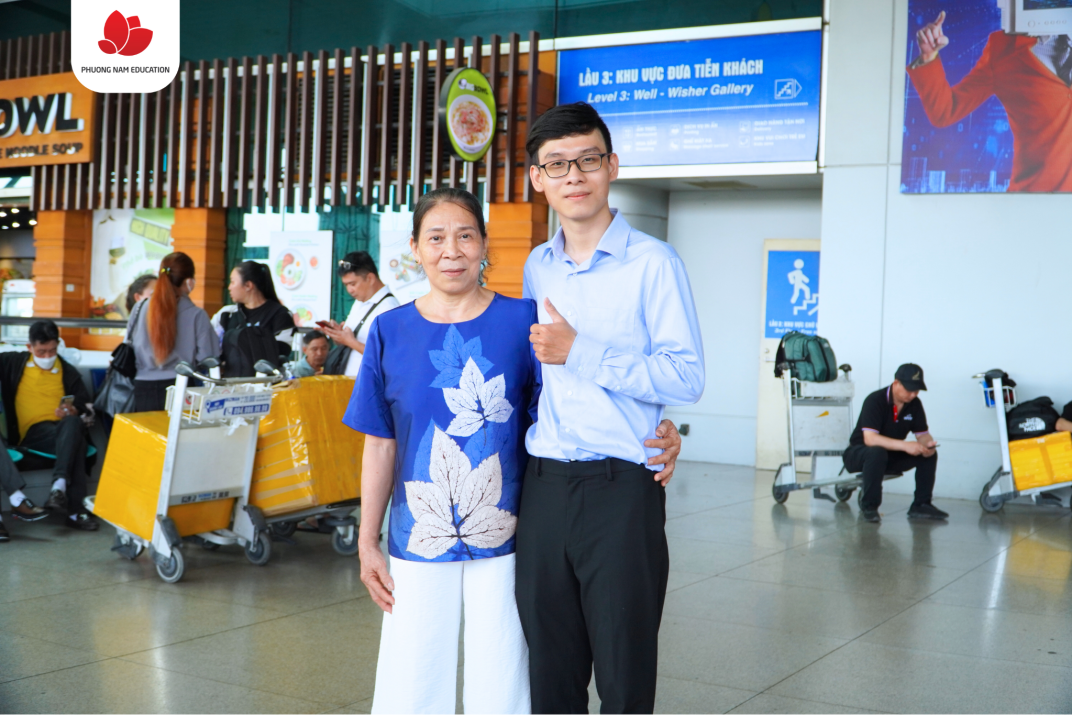 Ghi dấu bước ngoặt quan trọng của Minh Triết khi chính thức bắt đầu chương trình du học nghề Điều dưỡng tại Đức.