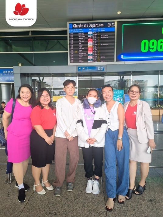 Phuong Nam Education chúc mừng 03 bạn Thanh Thảo, Sinh Phước, Vân Thuyên thuận lợi khởi hành du học nghề Đức ngành Điều dưỡng