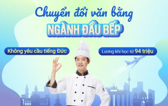 Trở thành Đầu bếp làm việc tại Đức, không yêu cầu tiếng Đức, lương khi học từ 94 triệu
