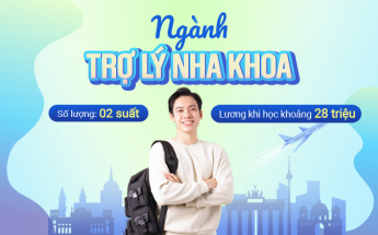 Cơ hội du học Nghề Đức – Chuyên viên hỗ trợ nha khoa Nhập học tháng 8, thực tập có trợ cấp