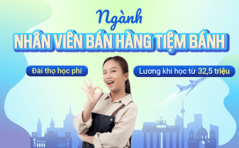 Tuyển sinh du học nghề Đức ngành Bán hàng tiệm bánh - Nhận lương khi học lên đến 38 triệu đồng
