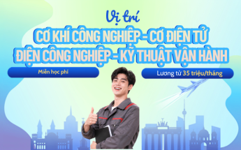Tuyển sinh du học nghề Đức - Ngành học: Cơ khí công nghiệp, Cơ điện tử, Điện công nghiệp, Kỹ thuật vận hành
