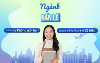 Du học nghề Đức ngành Bán lẻ, đài thọ học phí, vừa học vừa làm với thu nhập từ 32 triệu/tháng