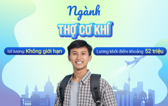 Du học nghề Đức ngành Cơ khí chỉ với bằng THPT, miễn học phí, lương khi học từ 29.5 triệu/tháng