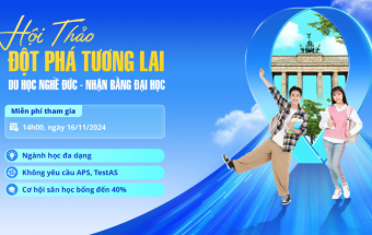 Hội thảo “Đột phá tương lai: Du học Nghề Đức - Nhận bằng Đại học” và cơ hội săn học bổng lên đến 40%