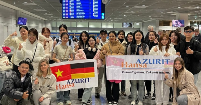 LÊ THỊ THANH NHÀN, HOÀI MIÔ, CAO THANH TRÀ - DU HỌC SINH DU HỌC NGHỀ ĐỨC NGÀNH ĐIỀU DƯỠNG