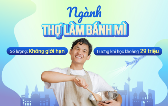 Du học nghề ngành Làm bánh mì tại Đức, đài thọ học phí, nhập học T6.2025