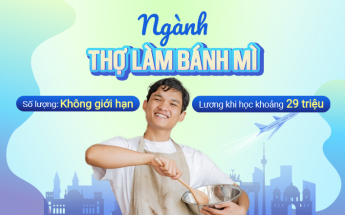 Du học nghề ngành Làm bánh mì tại Đức, đài thọ học phí, nhập học T6.2025
