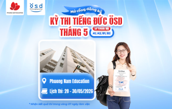 Thông báo tổ chức kỳ thi cấp Chứng chỉ năng lực tiếng Đức ÖSD tháng 05/2026