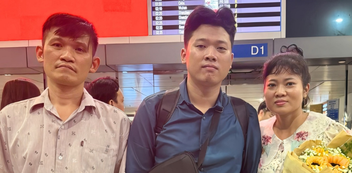 Hoàng Anh Tuấn chính thức xuất cảnh: Khởi đầu hành trình du học nghề Đức