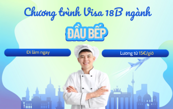 Tuyển Đầu bếp tại Đức - nhận hợp đồng dài hạn, lương 15€/giờ
