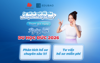 Thẩm định hồ sơ 1:1 miễn phí - Tối ưu tỉ lệ đậu tại Ngày hội Du học Đức 2026